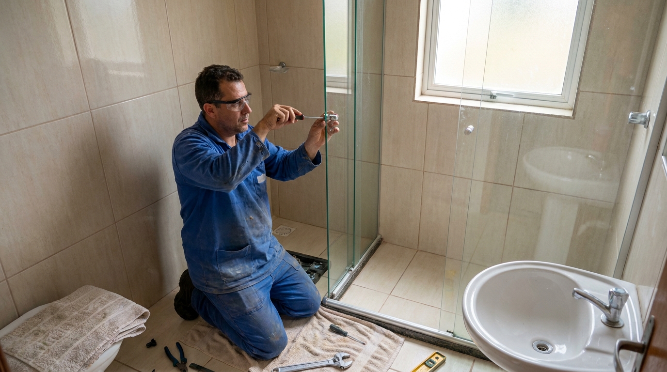Técnico realizando manutenção de box em Campos dos Goytacazes‑RJ